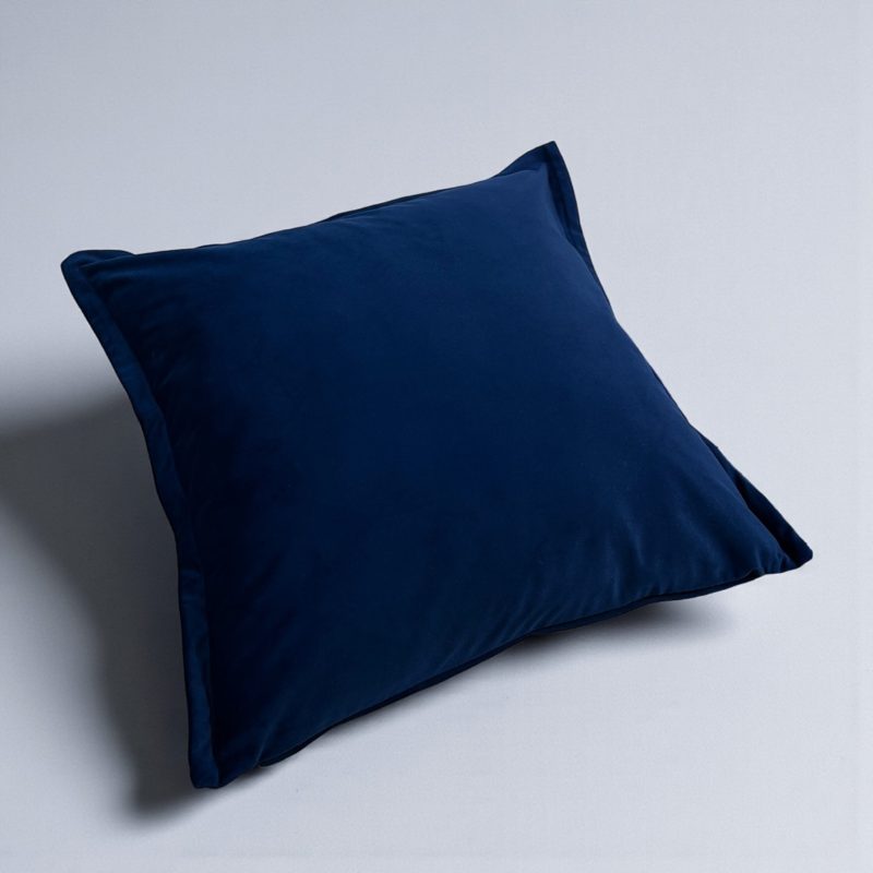 cuscino decorativo velluto blu grande