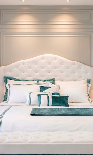 particolare letto Collezione Dedalo 7