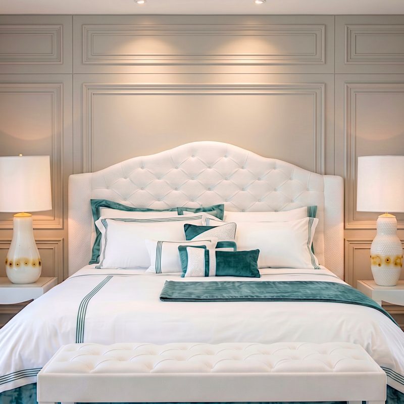 particolare letto Collezione Dedalo 7